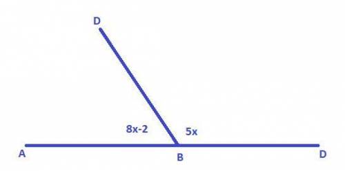 A, B, and C are collinear, and point B lies in between point A and point C. Point D is a point not o
