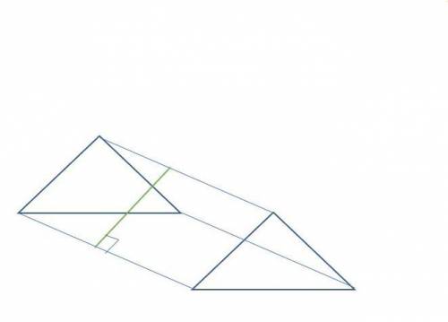 Marco has drawn a line to represent the perpendicular cross-section of the triangular prism. Is he c