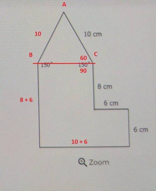 What is the perimeter of the shape seen in the figure?