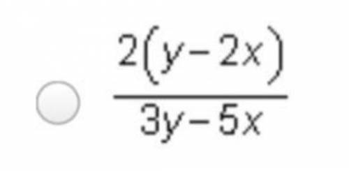 Which expression is equivalent to the following complex fraction?

StartFraction 2 Over x EndFractio