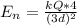 E_n  =  \frac{k Q * 4}{(3d)^2}