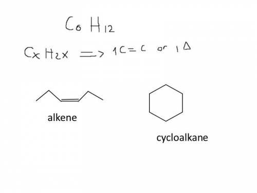 In terms of bonds what would the molecule C6H12 be classified as