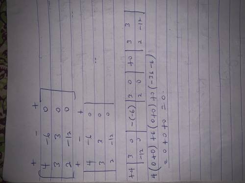What is the determinant of the coefficient matrix of the system –7 –2 –1 0