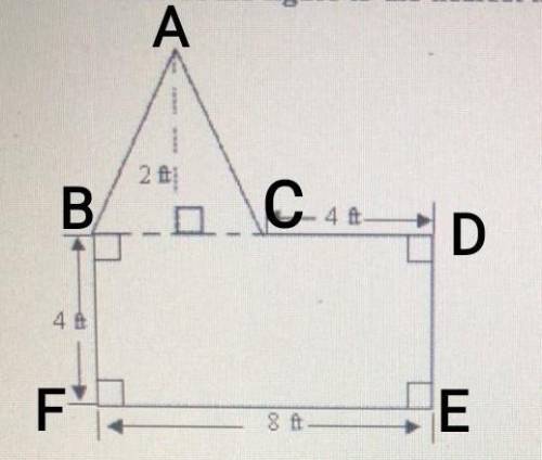 Find the area of the figure to the nearest tenth, if necessary.