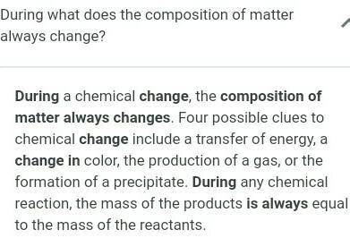 Changes that alter the composition of matter.
Term