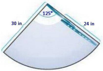 The arm and blade of a windshield wiper have a total length of 30 inches. The blade is 24 inches lon