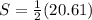 S = \frac{1}{2} (20.61)