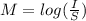 M = log(\frac{I}{S})