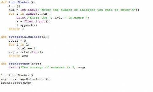Input a list of positive numbers, find the mean (average) of the numbers, and output the result. Use