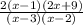 \frac{2(x-1)(2x+9)}{(x-3)(x-2)}