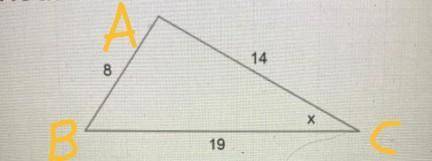 Find the value of x Round to the nearest tenth 
Pls help :(