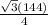 \frac{\sqrt{3}(144)}{4}