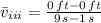 \bar v_{iii} = \frac{0\,ft-0\,ft}{9\,s-1\,s}