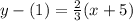 y-(1)=\frac{2}{3}(x+5)