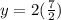 y=2(\frac{7}{2})