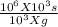 \frac{10^6 X 10^3s}{10^3 X g}