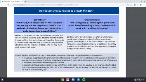 How do Growth Mindset & Self-Efficacy work together?