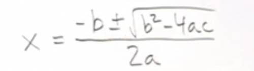 Can someone explain the quadratic formula to me.