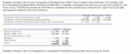 What was the total manufacturing cost assigned to Job P? (Do not round intermediate calculations.) T
