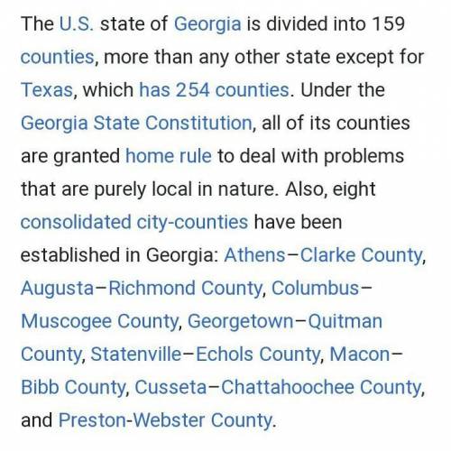 How many counties were originally established in Georgia? five nine 10 eight
