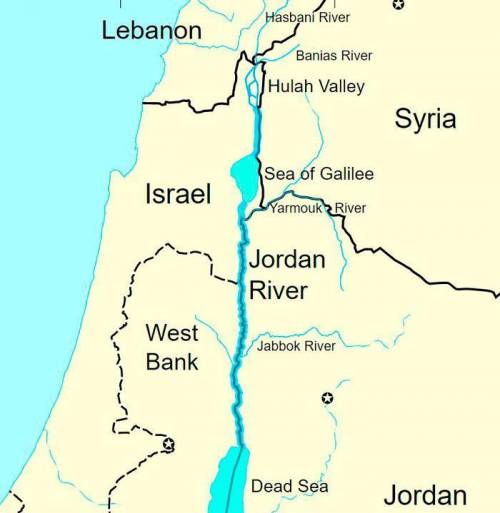Where is the jordan river??