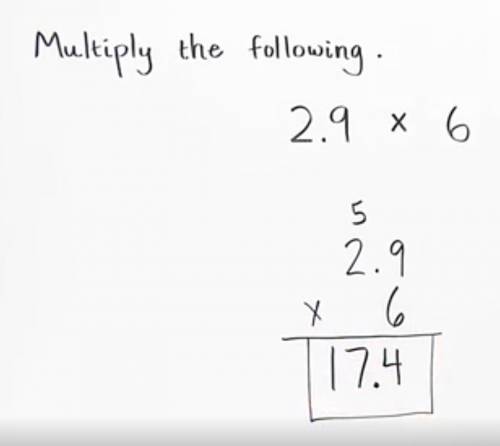 How do you multiply decimals by whole numbers