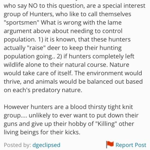 All the animal hunting should be banned essay