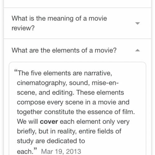 Which two elements should a film review include?