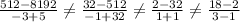 \frac{ 512-8192}{-3+5}\neq \frac{32-512}{-1+32}\neq \frac{2-32}{1+1}\neq \frac{18-2}{3-1}