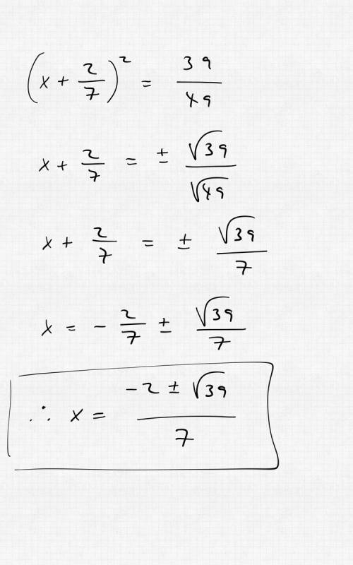 Wat is 7x² + 4x - 5= 0