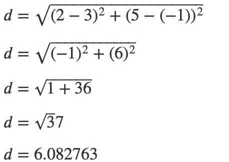 3.

Find a relationship between x and y so that (x, y) is equidistant from the two points (3,-1)
and