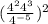 (\frac{4^2 4^3}{4^{-5}})^2