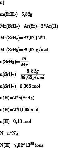 3. Calculate each of the following:

a) kg of 4.6x1021 molecules of nitrogen dioxide
b) moles of chl