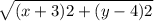 \sqrt{ (x+3)2+(y-4)2}