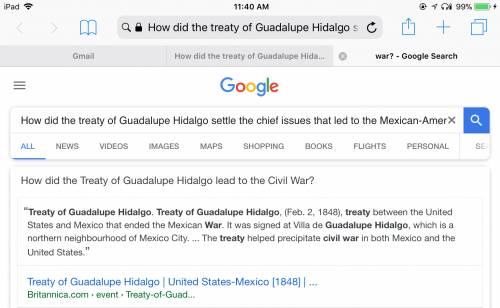 How did the treaty of guadalupe hidalgo settle the chief issues that led to the mexican-american war