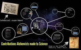 How did alchemists contribute to science ?