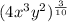 (4x^3y^2)^{\frac{3}{10}}