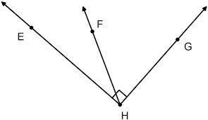 In the following diagram, it is known that EHG is a right angle, m EHF x   1 and m GHF x    5