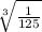 \sqrt[3]{\frac{1}{125} }