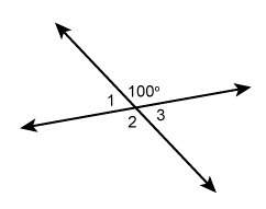 Two lines intersect to form the angles shown. which statements are true? select all tha