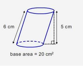 Which shape has the same volume as the given cylinder?