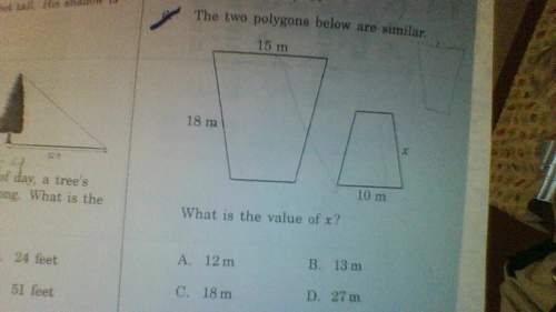The two polygons below are similar what is the value of x?