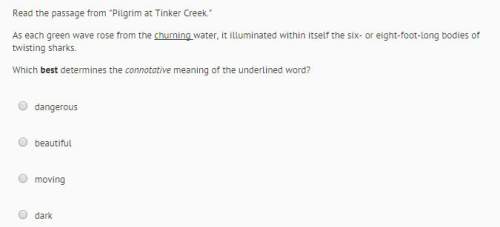 Read the passage from "pilgrim at tinker creek" as each green wave rose from the "churning" water, i