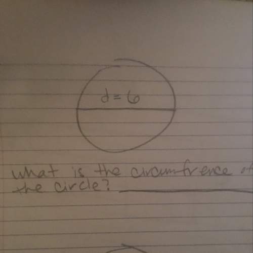 What is the circumference of the circle is the top is 6