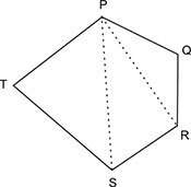Area of triangle pqr = 10.2 square units area of triangle prs = 11.5 square units area o