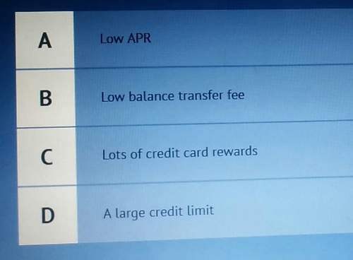 If you are planning to carry a large balance on your credit card wich of the following credit card f