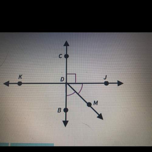 In this figure,bc is a perpendicular bisector of kj. dm is the angle bisector of  a.)30