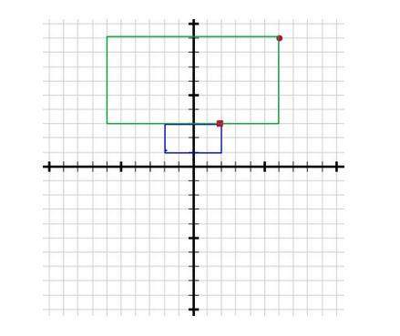 Avertex of a rectangle on the coordinate plane is (2, 3). the rectangle is dilated with the center o