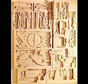 What did louise nevelson use to create unity in the sculpture dawn's wedding chapel iv?