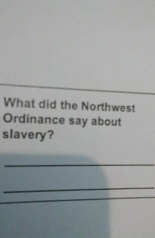History: what did the northwest ordinance say about slavery?